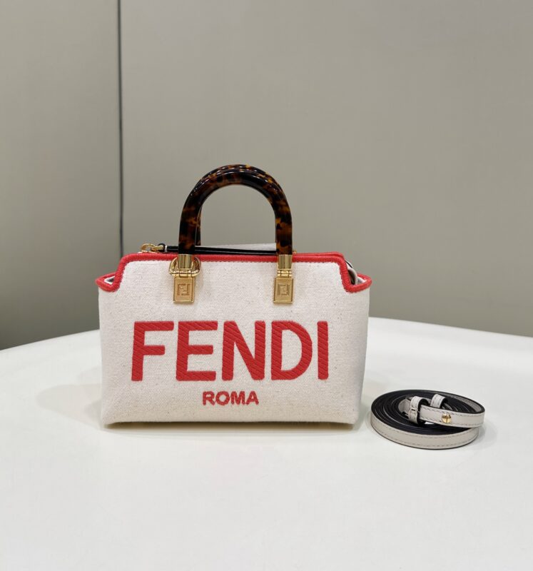 Fendi By The Way Boston rouge blanc — réplique – Image 2
