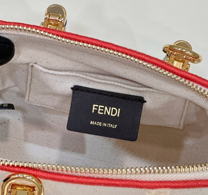 Fendi By The Way Boston rouge blanc — réplique – Image 6