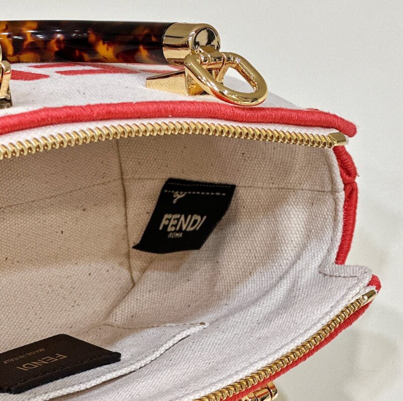 Fendi By The Way Boston rouge blanc — réplique – Image 8