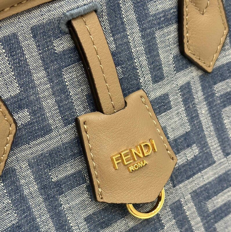 Fendi Origami petit format bleu Cotton — réplique – Image 5