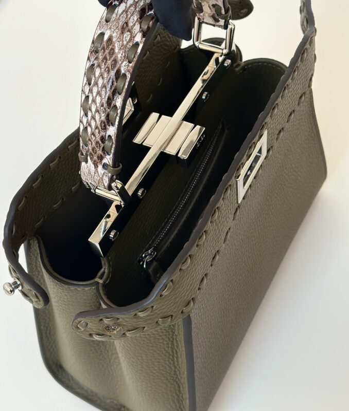 Fendi Peekaboo petit format Dark gris — réplique – Image 9