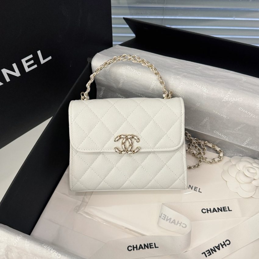 CHANEL 23P Kelly Handle blanc — réplique – Image 2
