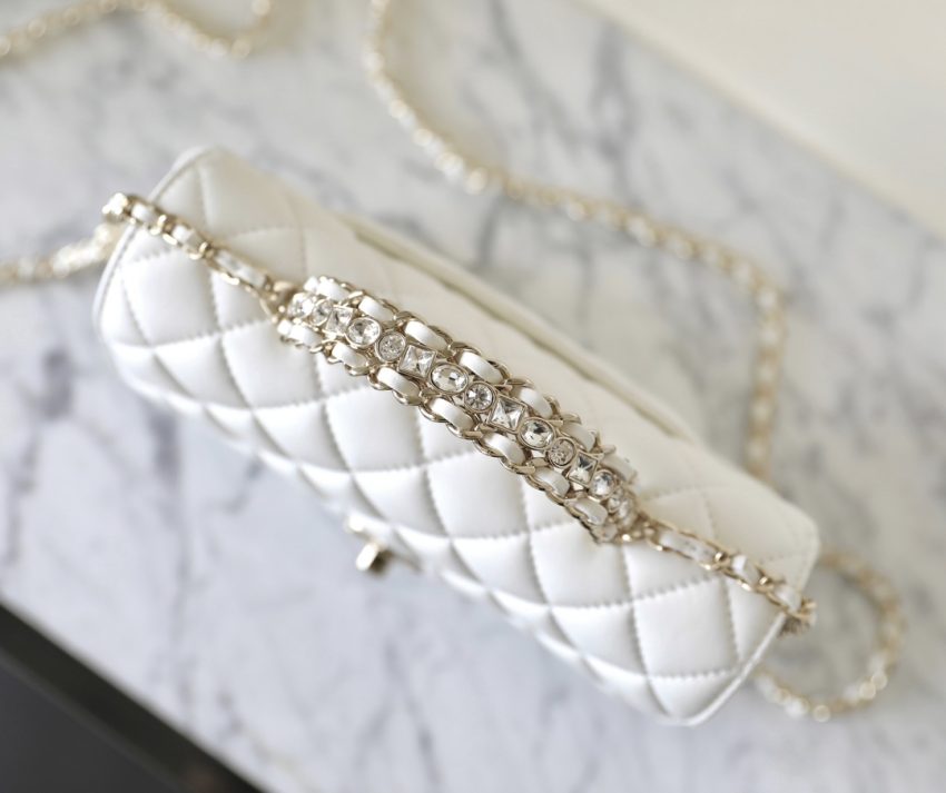 CHANEL CF 20 cm Handle blanc — réplique – Image 3