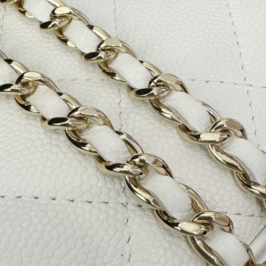 CHANEL 23P Kelly Handle blanc — réplique – Image 7
