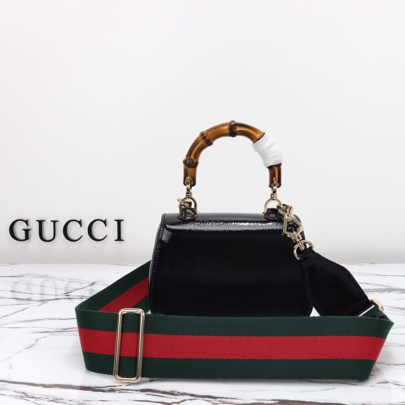 Gucci Bamboo 1947 Patent noir — réplique – Image 5