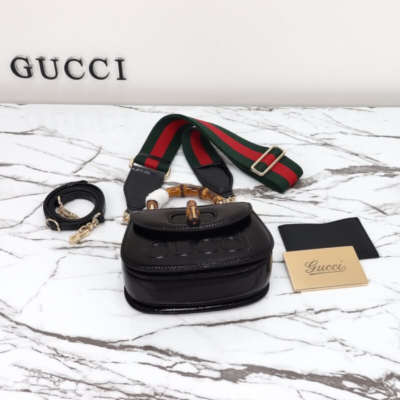 Gucci Bamboo 1947 Patent noir — réplique – Image 6