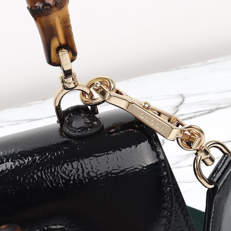Gucci Bamboo 1947 Patent noir — réplique – Image 8