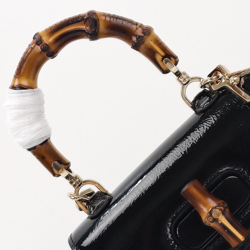 Gucci Bamboo 1947 Patent noir — réplique – Image 9