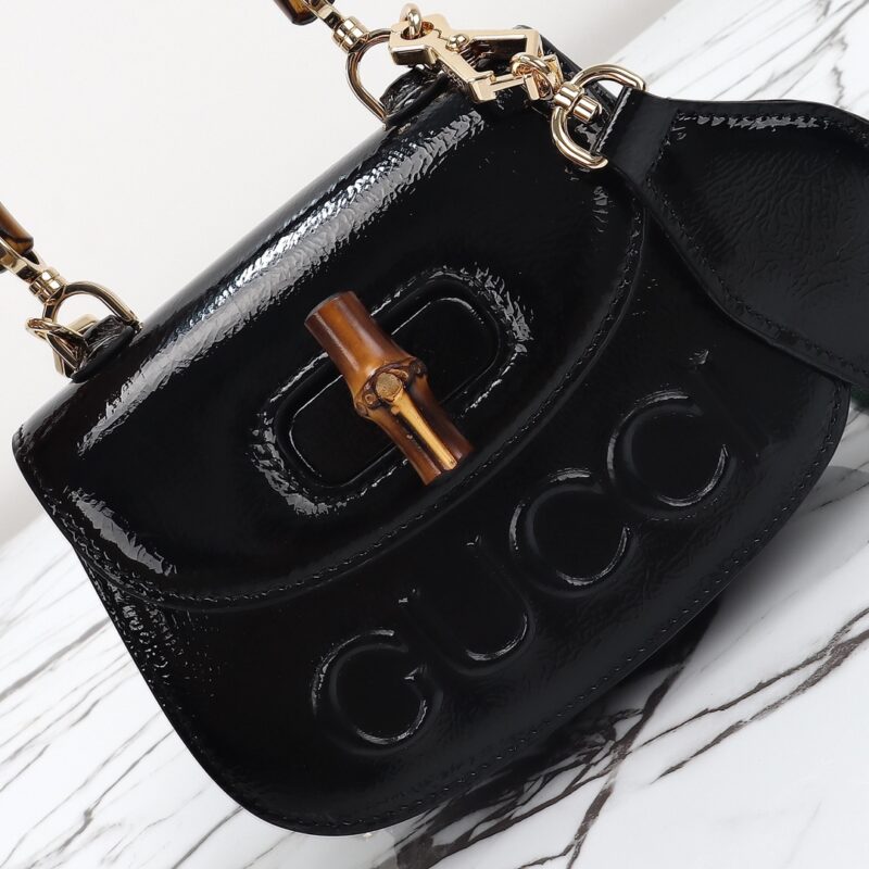 Gucci Bamboo 1947 Patent noir — réplique – Image 10