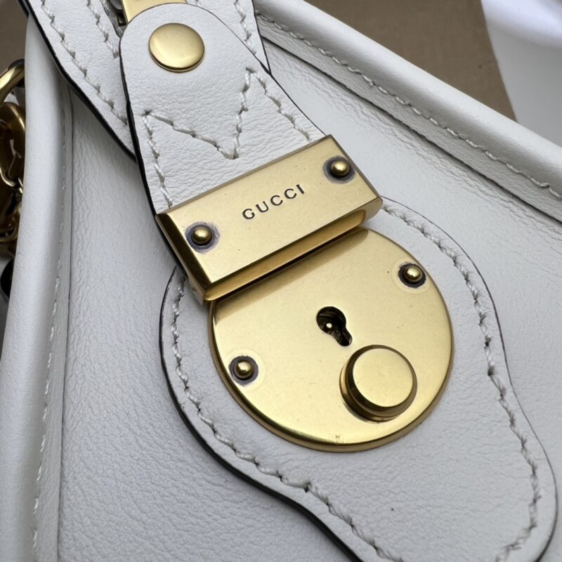 Gucci Bauletto avec poignée blanc — réplique – Image 10