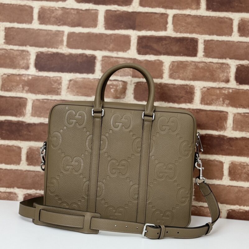 Gucci porte-documents GG cuir marron — réplique – Image 3