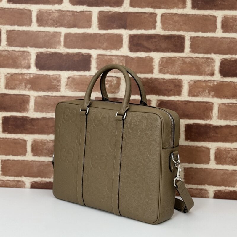 Gucci porte-documents GG cuir marron — réplique – Image 4