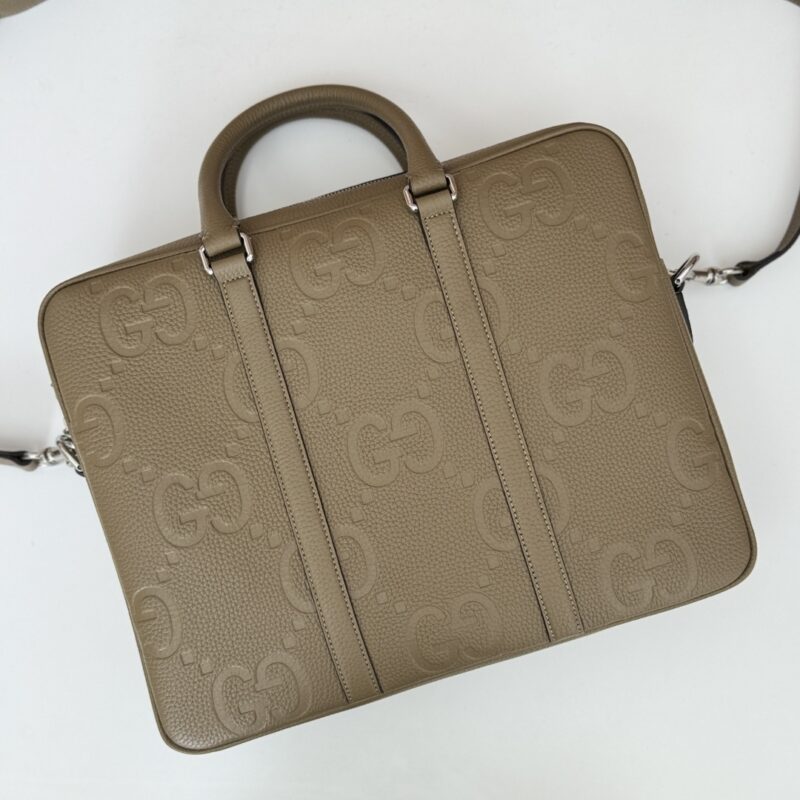 Gucci porte-documents GG cuir marron — réplique – Image 6