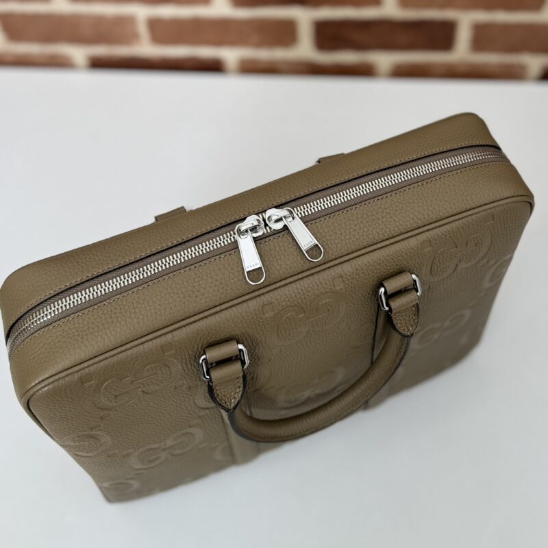 Gucci porte-documents GG cuir marron — réplique – Image 8