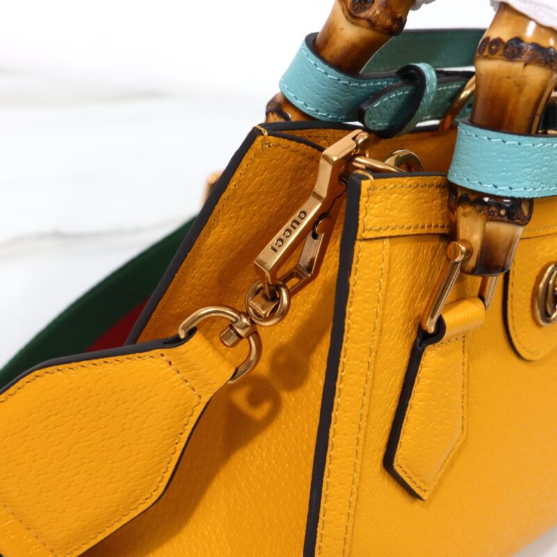 Gucci Diana petit format cabas jaune — réplique – Image 3