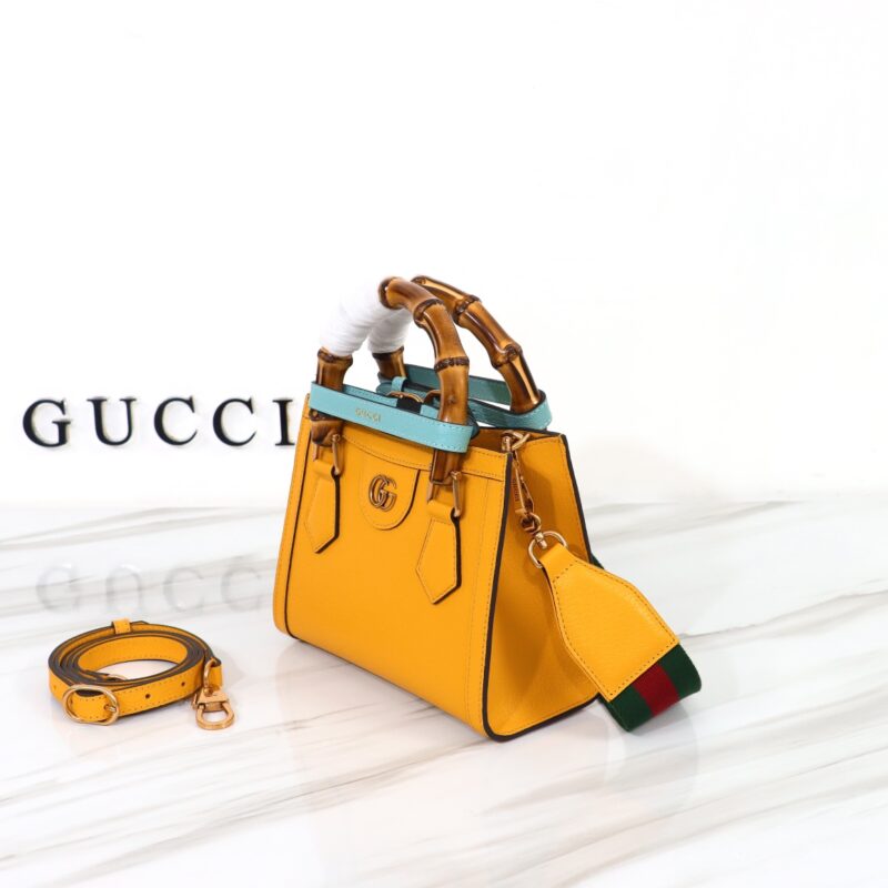 Gucci Diana petit format cabas jaune — réplique – Image 4