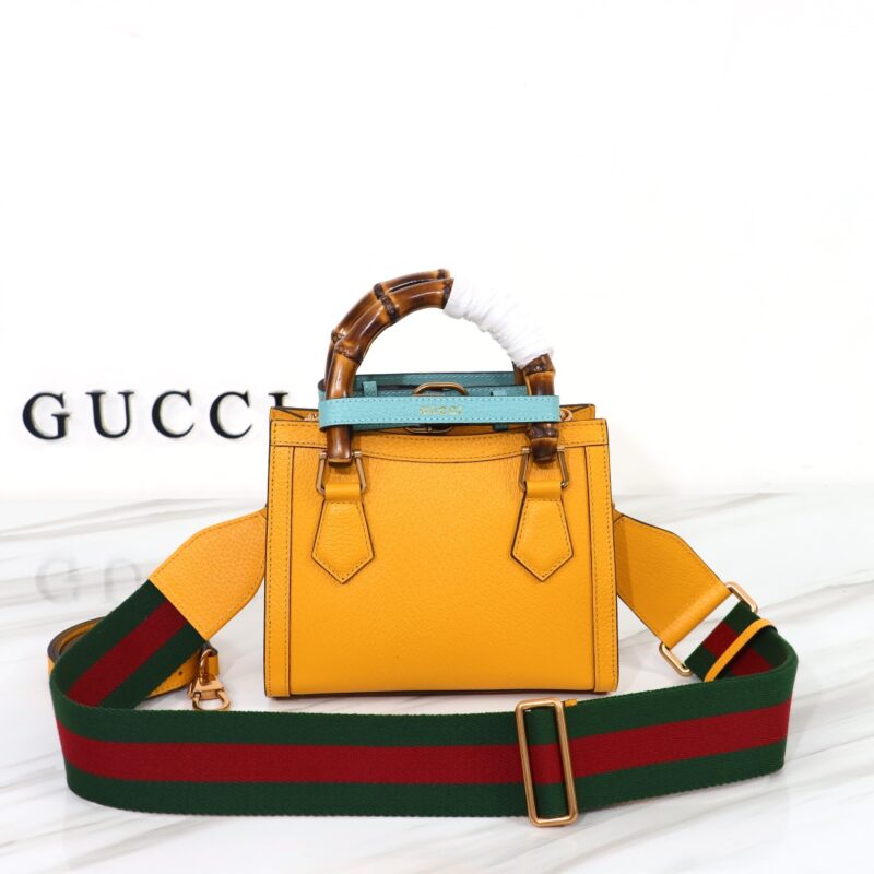 Gucci Diana petit format cabas jaune — réplique – Image 7