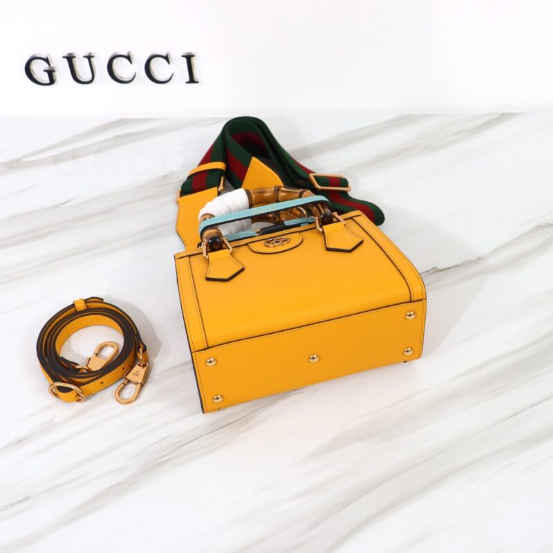 Gucci Diana petit format cabas jaune — réplique – Image 10