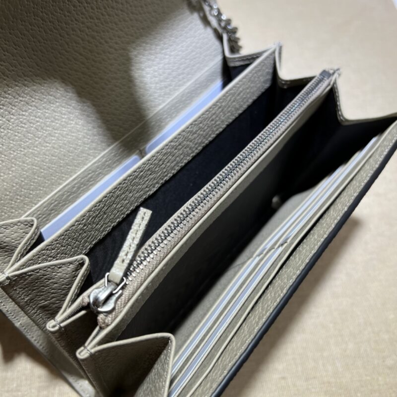 Gucci Dionysus GG Chain portefeuille Denim Beige — réplique – Image 3