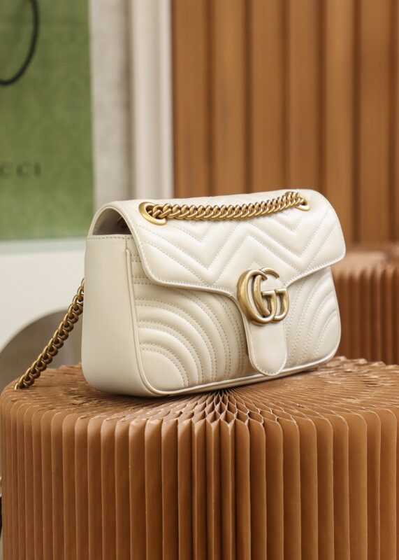 Gucci GG Marmont moyen format blanc — réplique – Image 4
