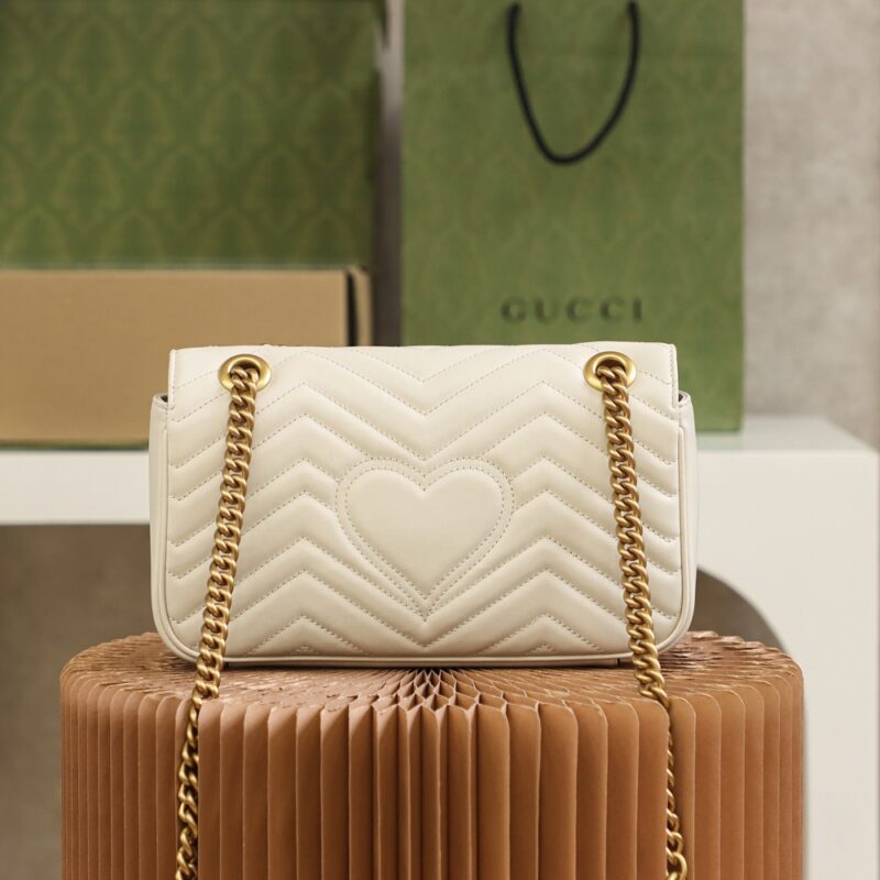 Gucci GG Marmont moyen format blanc — réplique – Image 7