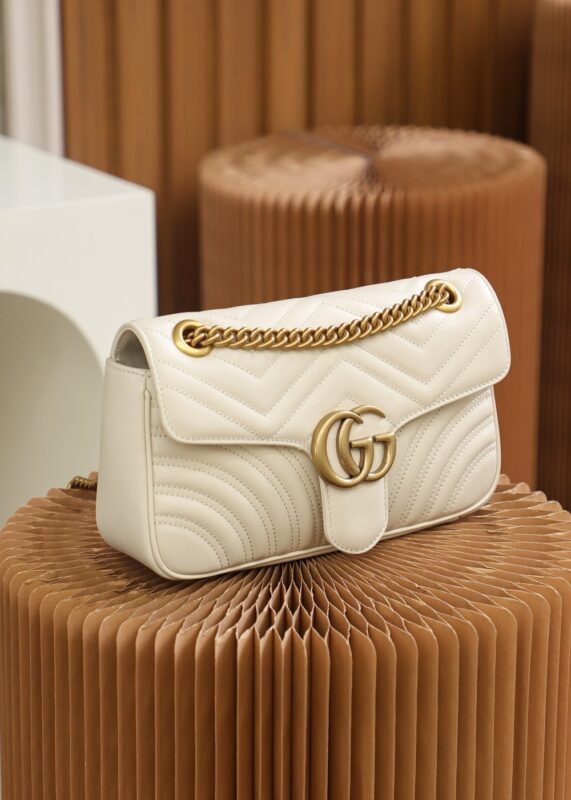 Gucci GG Marmont moyen format blanc — réplique – Image 9