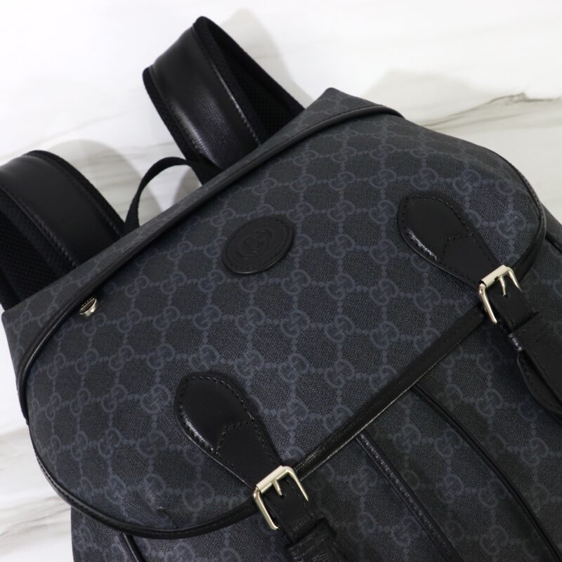 Gucci Interlocking Double G sac à dos noir — réplique – Image 5