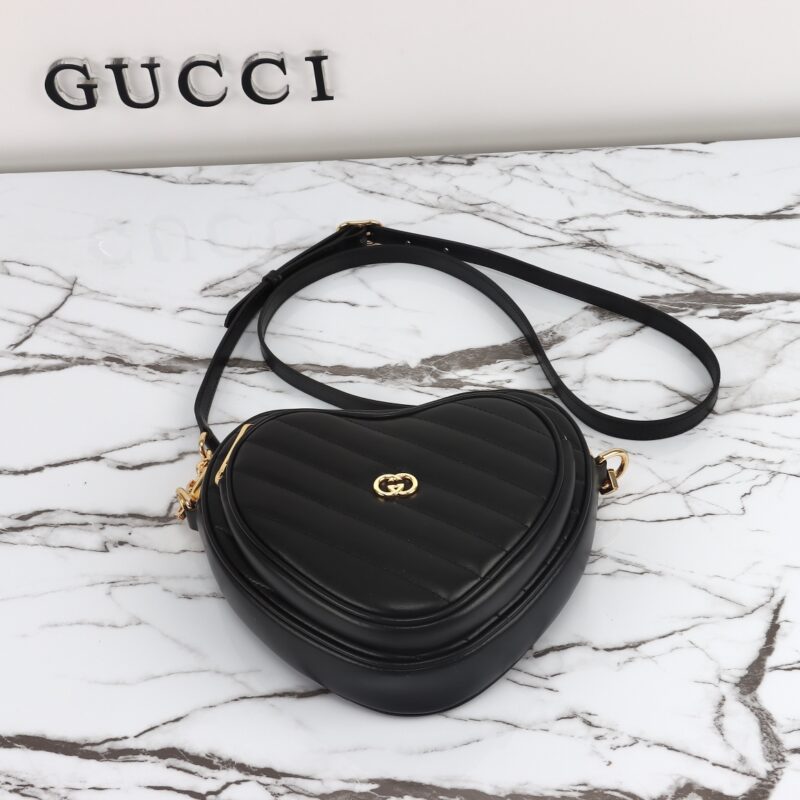 Gucci Interlocking G Mini Heart noir — réplique – Image 5