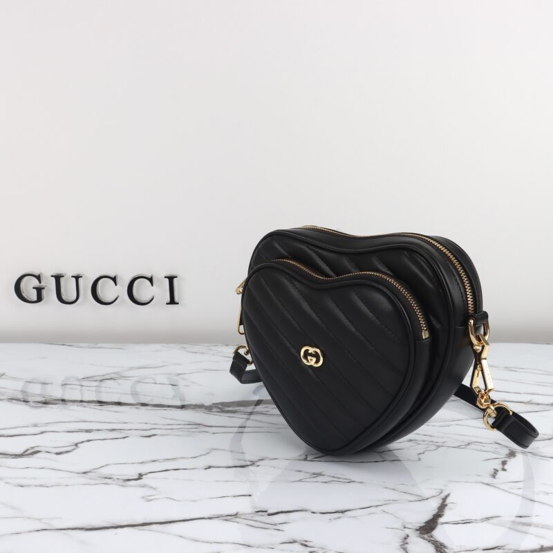Gucci Interlocking G Mini Heart noir — réplique – Image 6