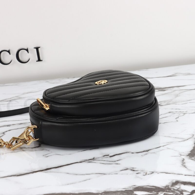Gucci Interlocking G Mini Heart noir — réplique – Image 7
