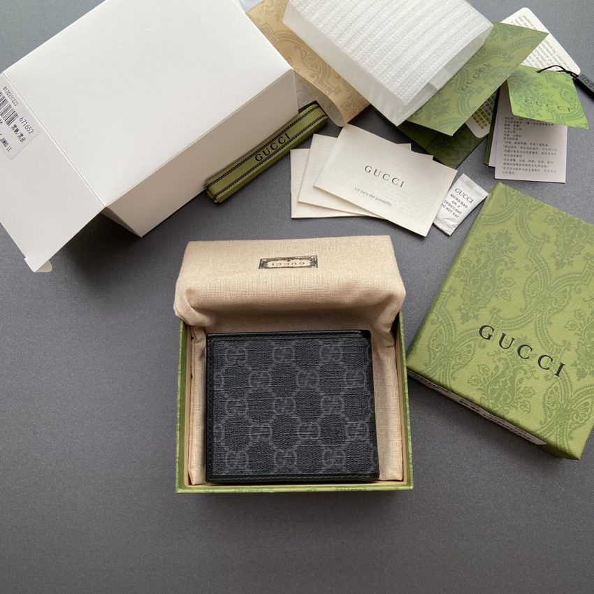Gucci Interlocking portefeuille noir — réplique – Image 2