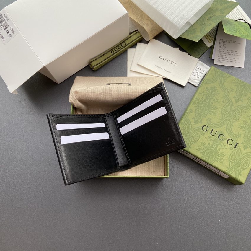 Gucci Interlocking portefeuille noir — réplique – Image 5