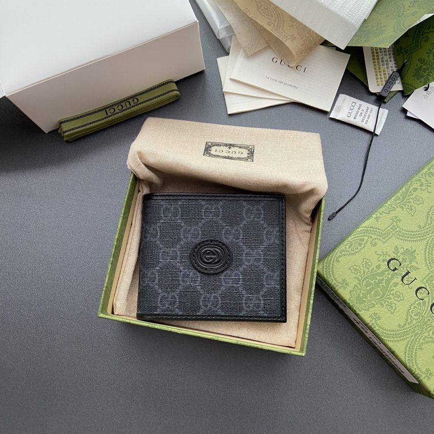 Gucci Interlocking portefeuille noir — réplique – Image 6