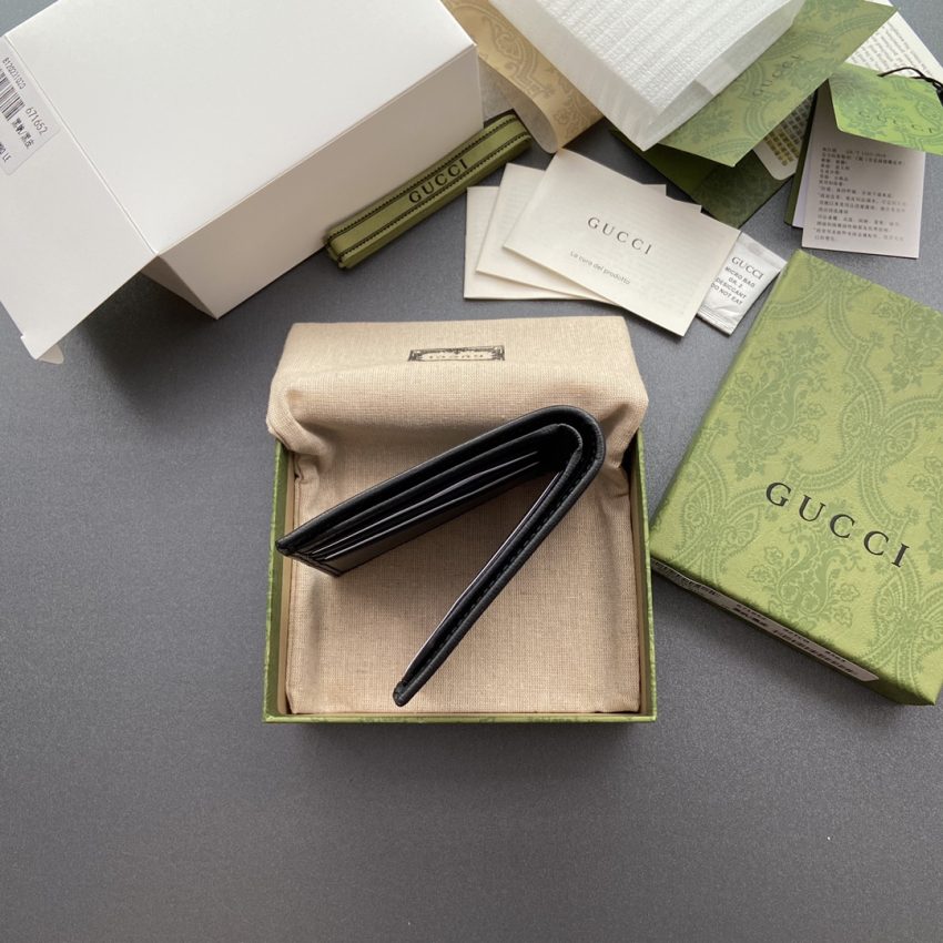Gucci Interlocking portefeuille noir — réplique – Image 7