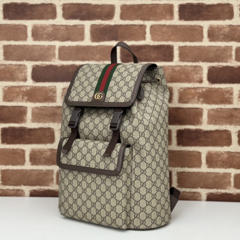 Gucci grand format Ophidia sac à dos Beige — réplique – Image 7