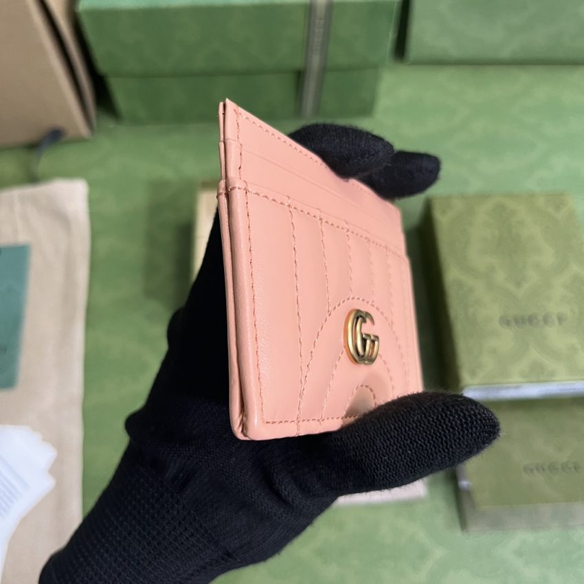 Gucci Marmont porte-cartes rose — réplique – Image 4