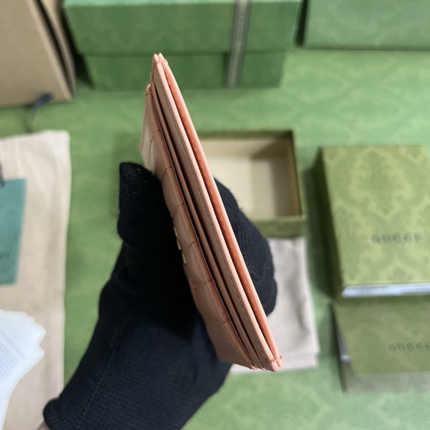 Gucci Marmont porte-cartes rose — réplique – Image 9