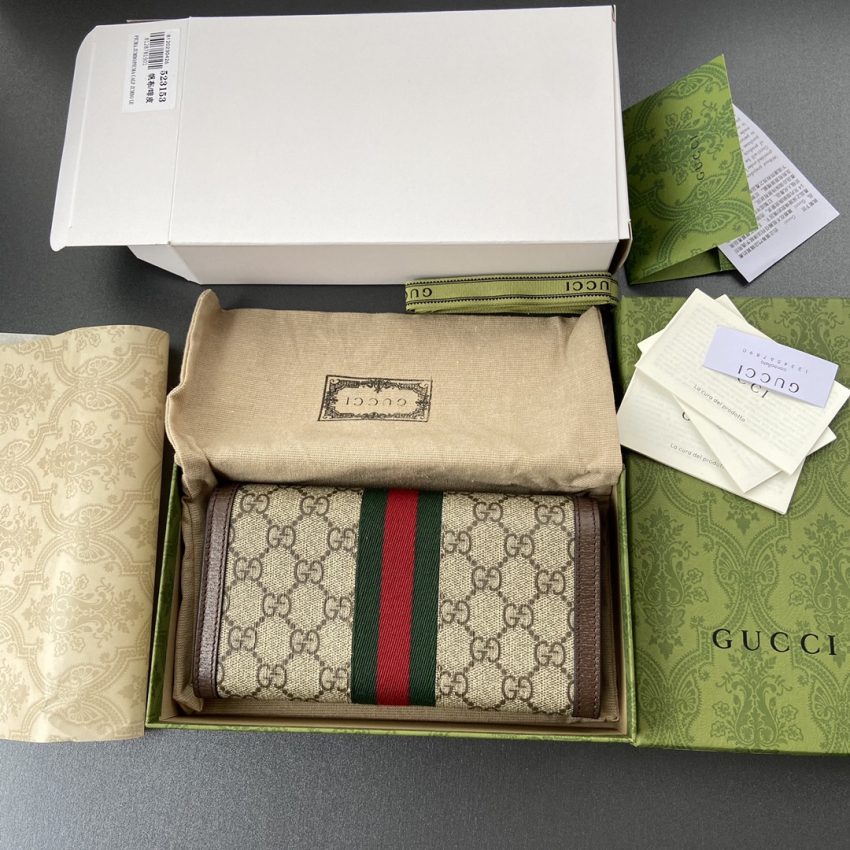 Gucci Ophidia Long portefeuille marron — réplique – Image 2