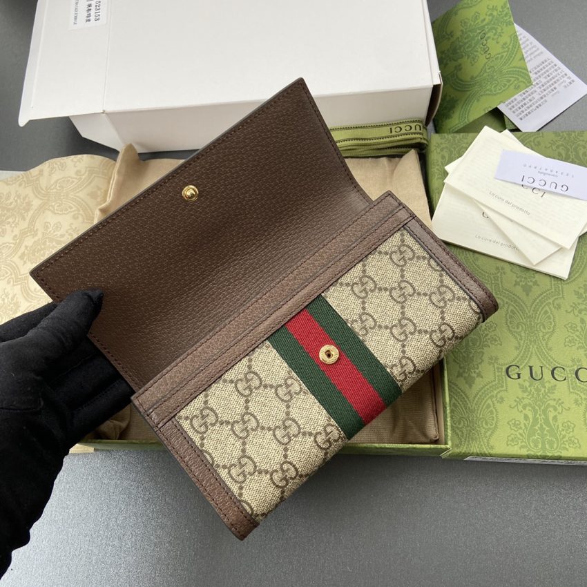 Gucci Ophidia Long portefeuille marron — réplique – Image 5