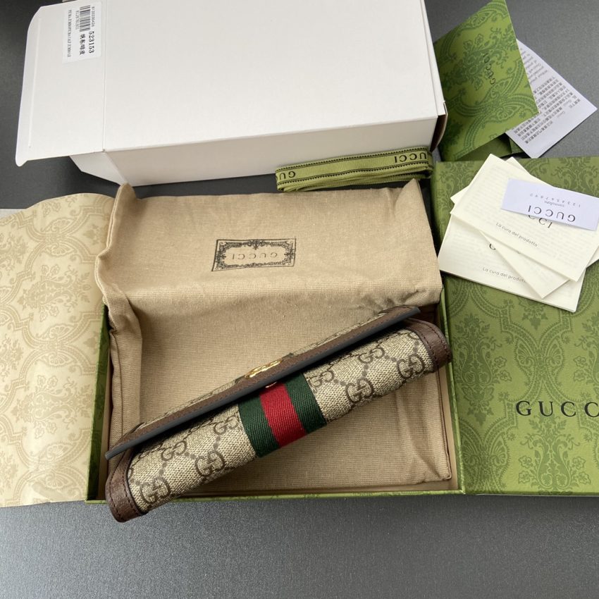 Gucci Ophidia Long portefeuille marron — réplique – Image 9