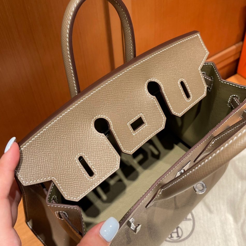 Hermès Birkin Epsom Elephant gris — réplique – Image 7