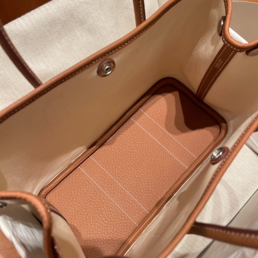 Hermès Garden Party 30Cm Beige toile — réplique – Image 4