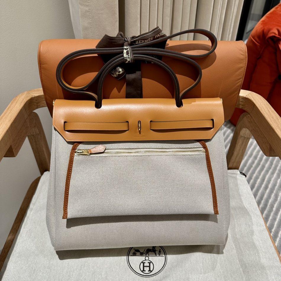 Hermès Herbag 31Cm Circuit Orange — réplique – Image 2