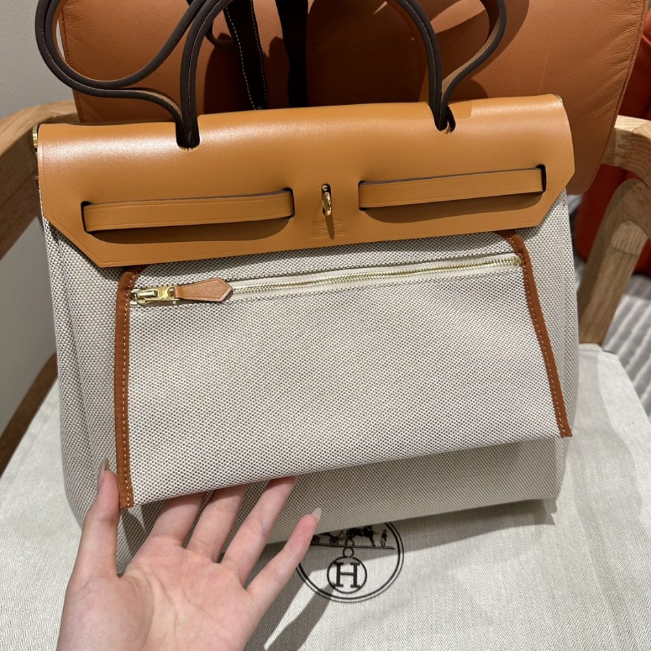 Hermès Herbag 31Cm Circuit Orange — réplique – Image 6