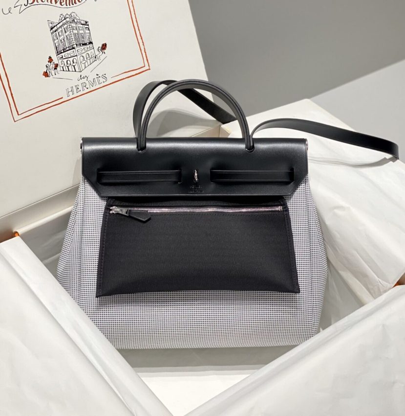 Hermès Herbag 31Cm blanc — réplique - Image 2