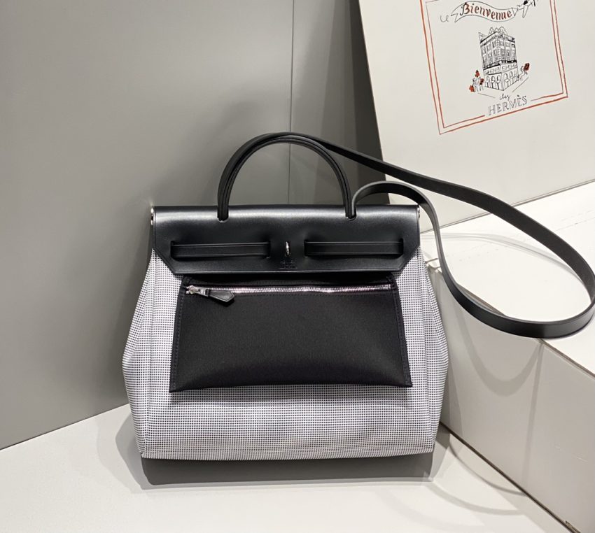 Hermès Herbag 31Cm blanc — réplique - Image 4