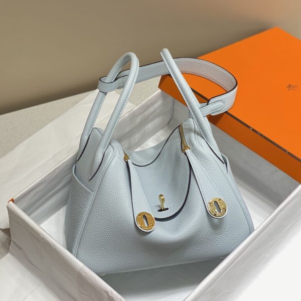 Hermès Lindy Grail bleu — réplique
