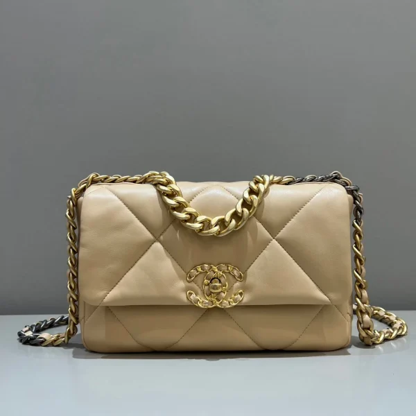 Sac Chanel 19 petit format coloris beige — réplique
