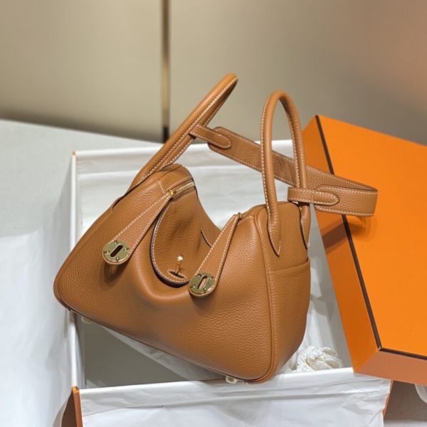 Hermès Lindy Golden marron — réplique