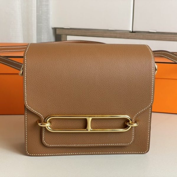 Hermès Sac Roulis marron — réplique